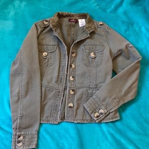 Jordache army jacket, junior medium